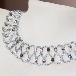 Necklace - Dentelle Phaedora - Necklace - Laiton argenté